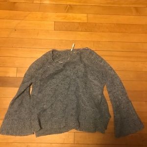 marbled blue free people alpaca sweater